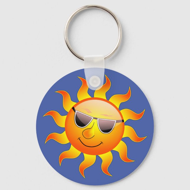 glückliche Sonne Keychain (Front)