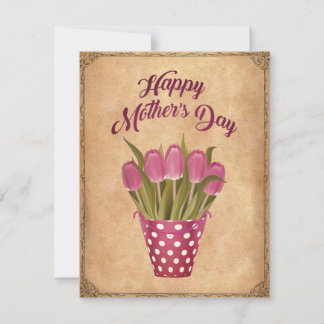 Glücklicher Muttertag Vintage Holiday Card