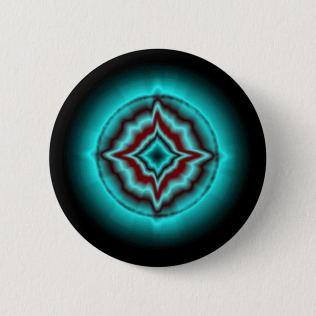 Glückssterne auf schwarz 2 inch round button (Front)