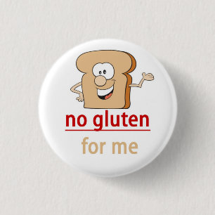 Gluten Allergy Alert 1 Inch Round Button