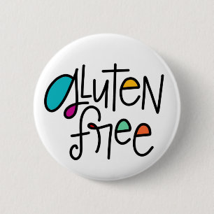 Gluten Free 2 Inch Round Button