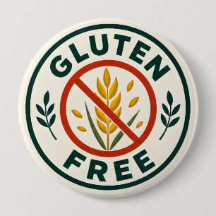 Gluten Free 4 Inch Round Button