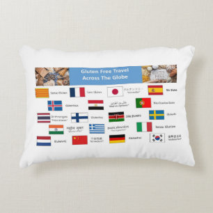 Gluten Free Across the Globe Accent Pillow