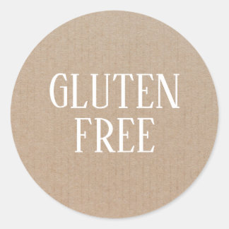 Gluten Free Allergy Safe Culinary Classic Round Sticker