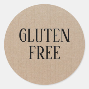 Gluten Free Allergy Safe Culinary Classic Round Sticker