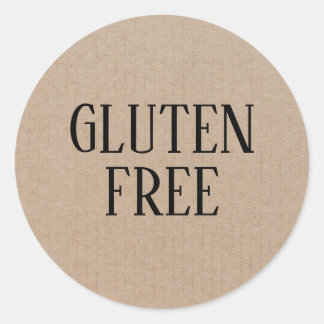 Gluten Free Allergy Safe Culinary Classic Round Sticker