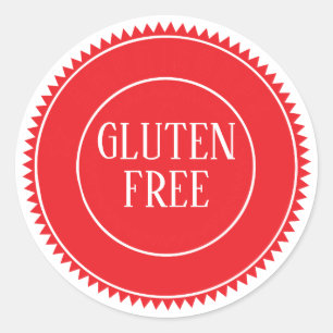 Gluten Free Allergy Safe Vintage Craft Classic Round Sticker