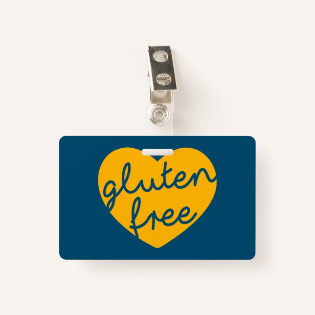 Gluten free badge (Front with Clip)