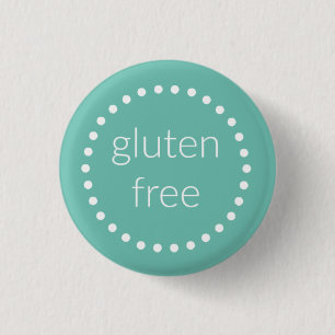 Gluten free badge 1 inch round button