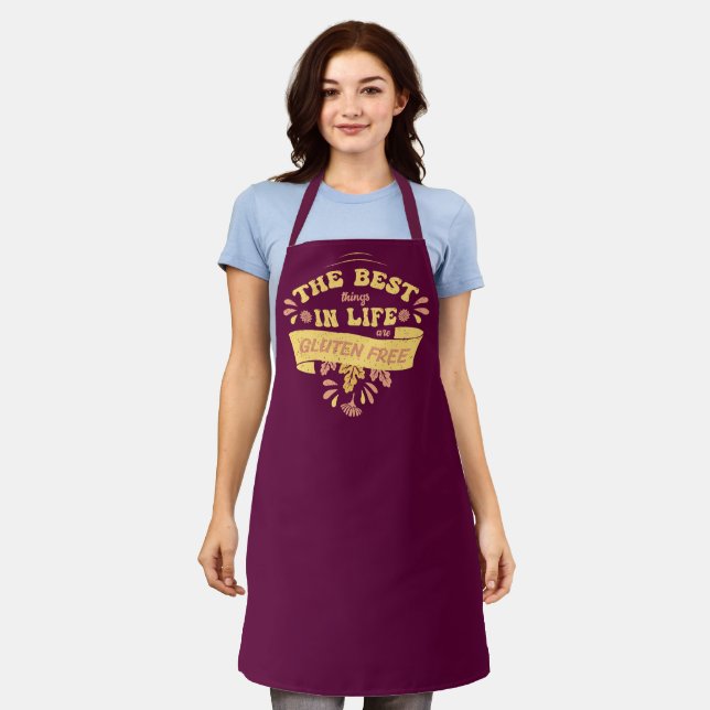Gluten Free Chef Cooking Celiac Coeliac Apron (Worn)