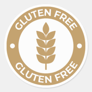 Gluten Free Classic Round Sticker