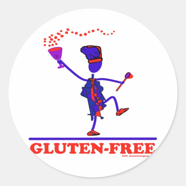 GLUTEN-FREE CLASSIC ROUND STICKER (Front)