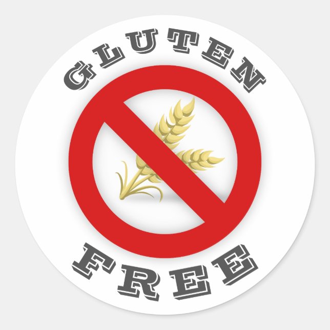 Gluten Free Classic Round Sticker (Front)