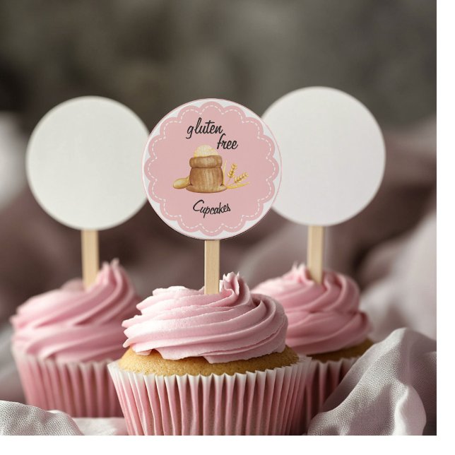 Gluten Free Cupcakes Classic Round Sticker (Creator Uploaded)