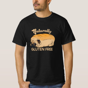 GLUTEN FREE CUTE PUG BREAD T-Shirt