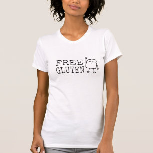 GLUTEN FREE Diet Humour Activist Satire Funny T-Shirt