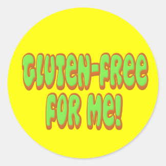 Gluten Free For Me Classic Round Sticker