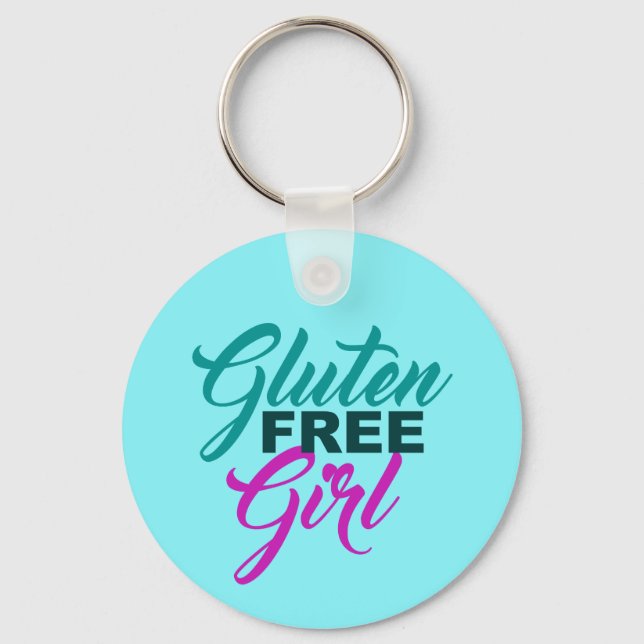 Gluten Free Girl Keychain (Front)