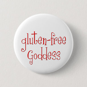 Gluten Free Goddess 2 Inch Round Button