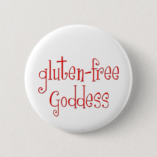 Gluten Free Goddess 2 Inch Round Button