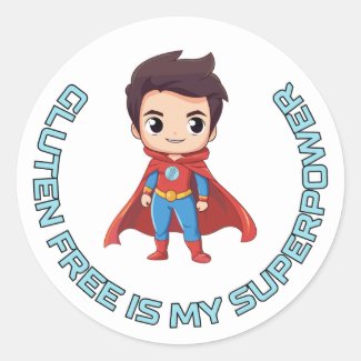 Gluten Free is My Superpower - Comic Hero Celiac