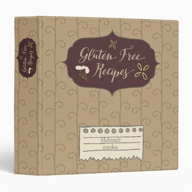 Gluten Free Recipe Binder Coffee Swirls (Front/Spine)