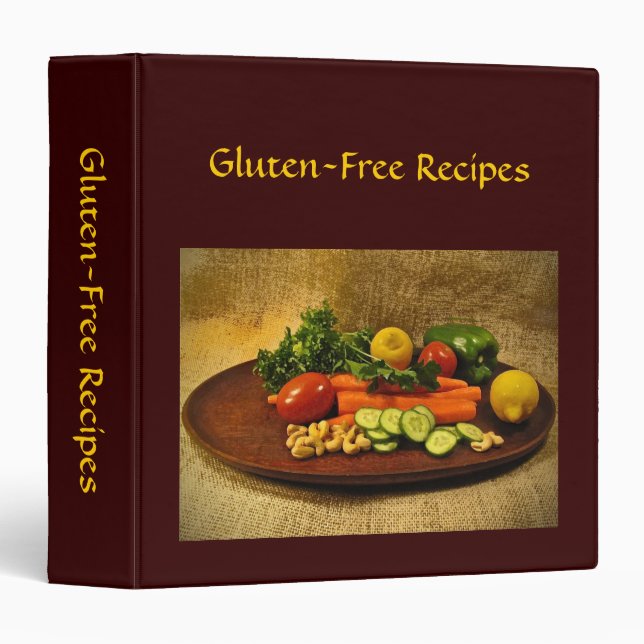 Gluten Free Recipes Binder (Front/Spine)