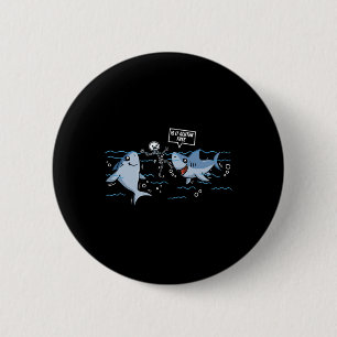 Gluten Free Shark Gift Celiac Disease  2 Inch Round Button