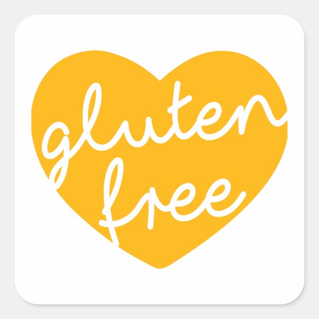 Gluten free square sticker (Front)