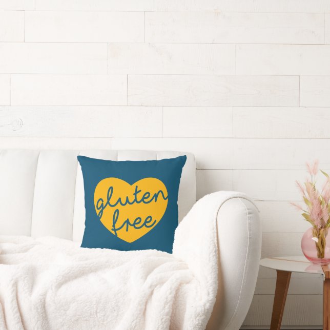 Gluten free throw pillow (Couch)