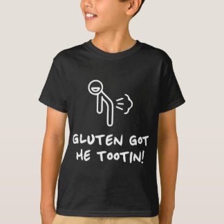 Gluten Got Me Tootin Funny Gluten Free Fart T-Shirt