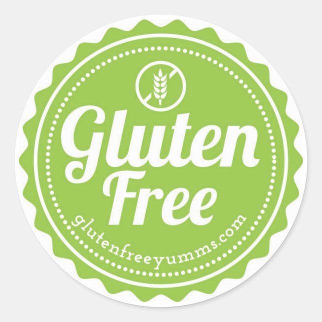 Gluten gratuit avec des stickers d'icône - Vert (Devant)