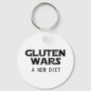 Gluten Wars: A New Diet Celiac Gluten Free Keychain