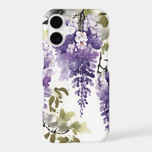 Glycine - Fleurs aquarelle