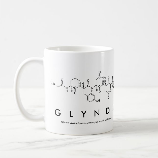 Glynda nom de peptide mug (Gauche)