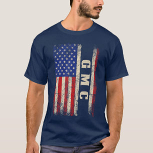 GMC Last Name GMC Name American Flag gift T-Shirt
