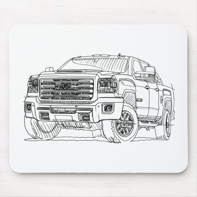GMC Sierra HD ATX 2017 Mouse Pad (Front)