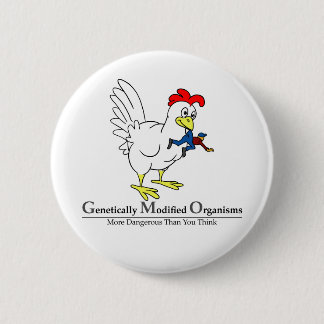 GMO Chicken 2 Inch Round Button