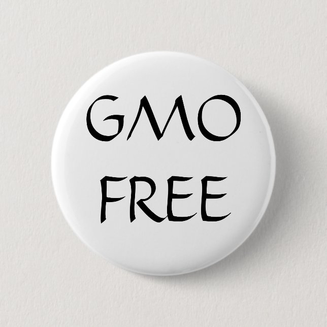 GMO FREE 2 INCH ROUND BUTTON (Front)