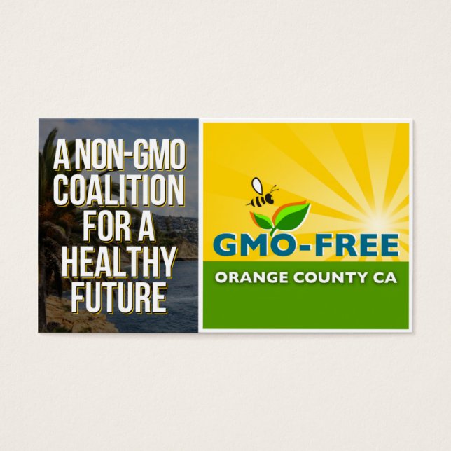 GMO-Free Orange County CA Information Card (Front)