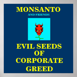 GMO POSTER/ PROTEST SIGN
