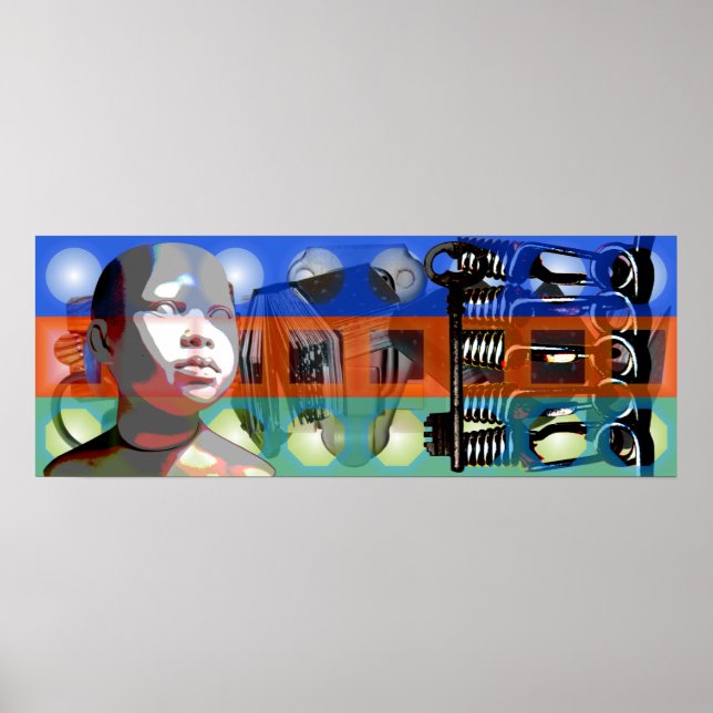 GMT 24 Heures Project Doll gradient colours Frame Poster (Front)