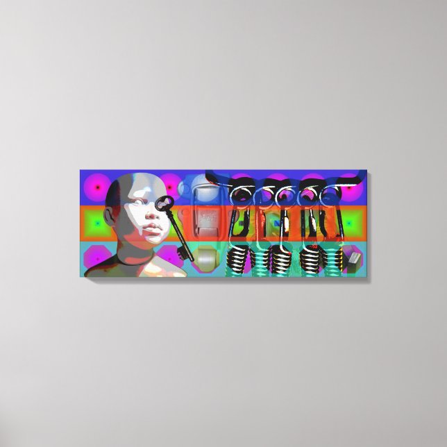 GMT 24 Heures Project Doll Pop Psychedelic Frames Canvas Print (Front)