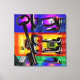 GMT 24 Heures Project Pop Psychedelic Frames 2 S C Canvas Print