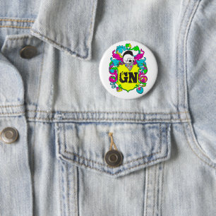 GN COAT OF ARM BADGE 2 INCH ROUND BUTTON