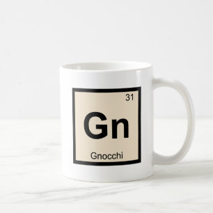 Gn - Gnocchi Chemistry Periodic Table Symbol Coffee Mug