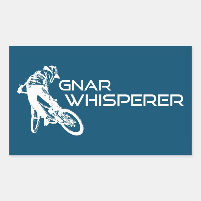 Gnar Whisperer Mountain Biking Sticker (Front)
