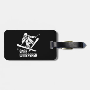 Gnar Whisperer Skiing Luggage Tag