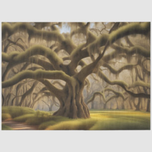 Gnarly Oak Spanish Moss Low Country Decoupage  Tissue Paper