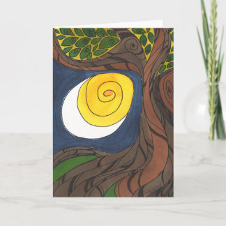 Gnarly Tree and Sun/Moon, Notecard